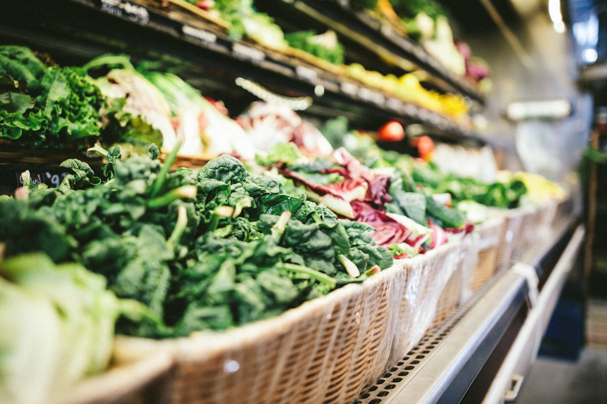 Mediterranean budget meal plan with vegetables and legumes